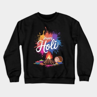 Cool Holi Festival Crewneck Sweatshirt